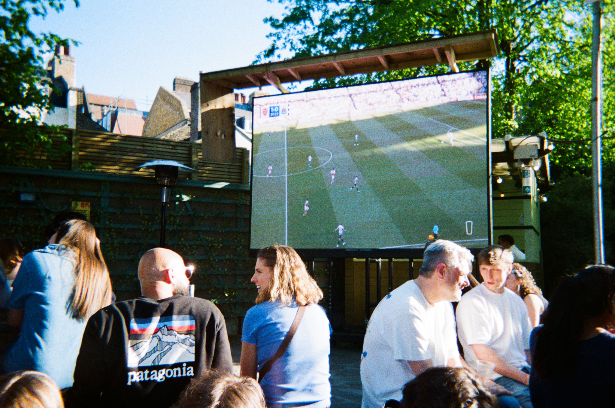 Photo of large TV in Duke of Edinburgh Garden
